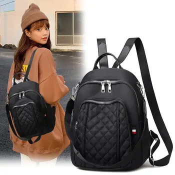 

2020 new women's shoulder bag ladies large capacity travel bag fashion casual solid color zipper backpack