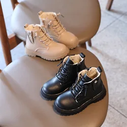 Bottines Chelsea en cuir de haute qualité pour enfants, style rétro Martin, nouvelle collection automne hiver 2021, E10163 