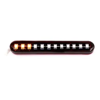 

2PCS Car Motorcycle Flowing Water Tail Brake Lights 12 LED Turn Signals Light Blinker Soft Rubber, plastic ​IP68 Waterproof