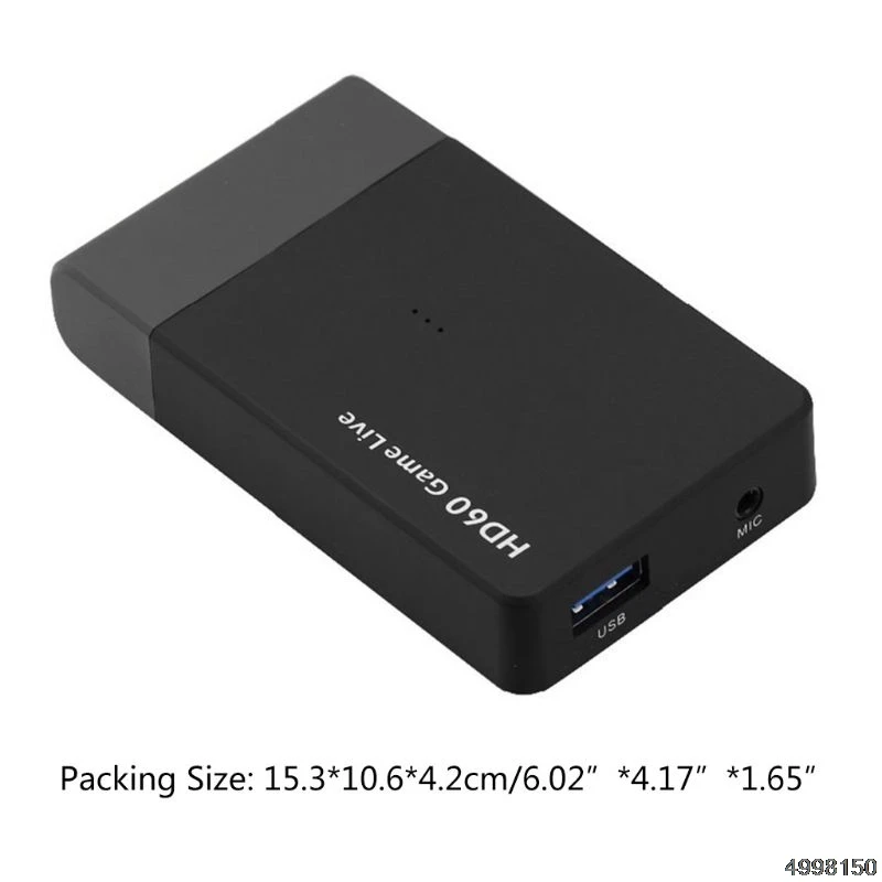 Ezcap 261 м USB 3,0 hd видео Захват 4K 1080P игра видео конвертер