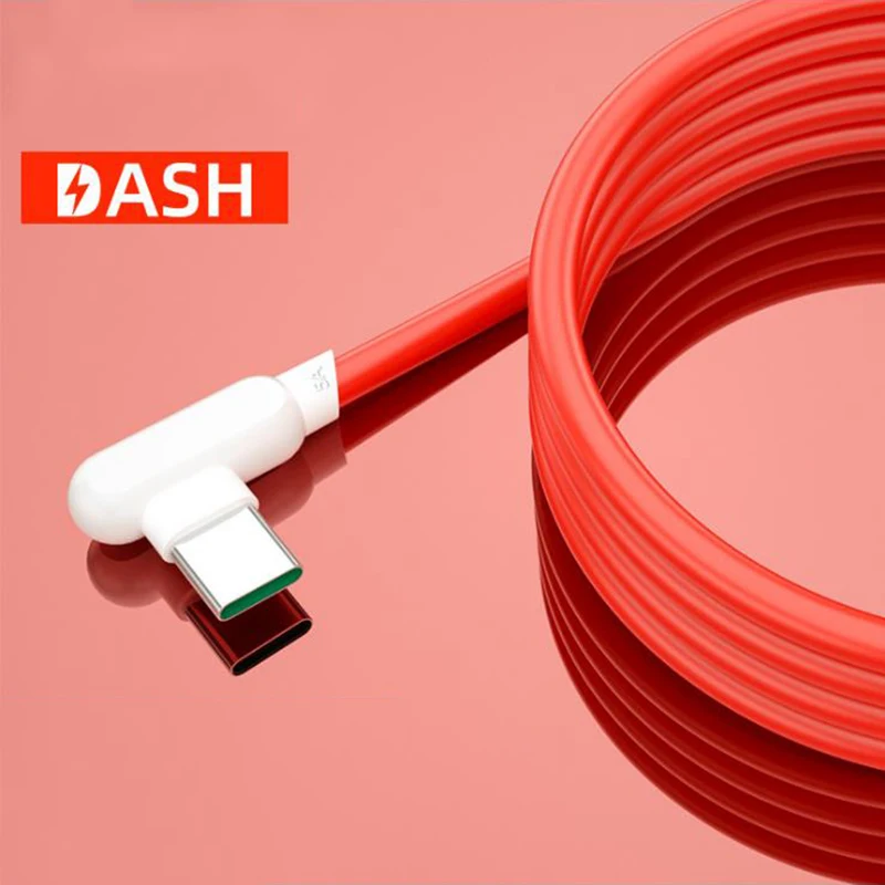 USB Type C 90 Degree Warp Cable For One Plus Nord Usbc Dash Charge 5A Fast Quick Charging Oneplus 8 Pro 5g 8t 7t 7 T 6 | Мобильные