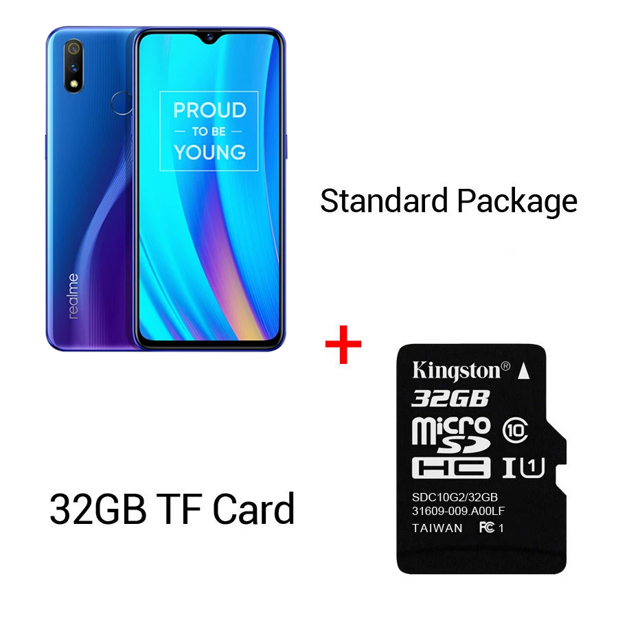 Глобальная версия REALME 3 pro 6,3 ''4/64 GB смарт мобильный телефон 4045 мА/ч, 16+ 5 Мп двойной Камера VOOC Быстрая зарядка 3,0 мобильный телефон - Цвет: Blue N 32G card