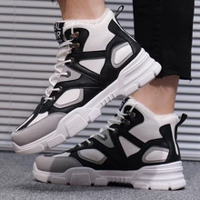 Новинка; зимняя теплая плюшевая обувь для пеших прогулок; зимняя спортивная обувь; Мужская модная обувь; Мужская обувь; zapatillas Hombre; мужская обувь