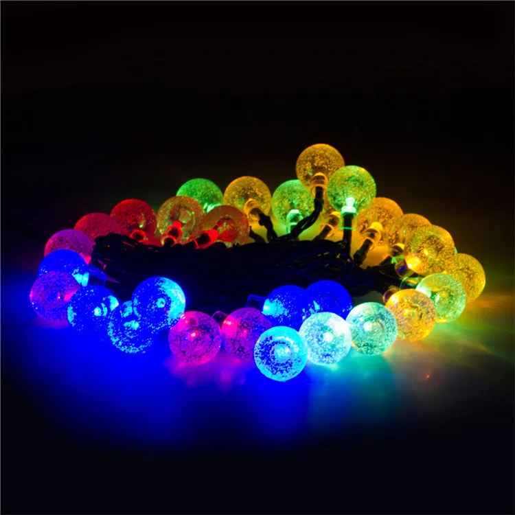 30 LED Solar Lamp String Waterproof Energy Saving Lamps Flexible Strip Lights Outdoor Christmas Party Wedding Garden Decorations