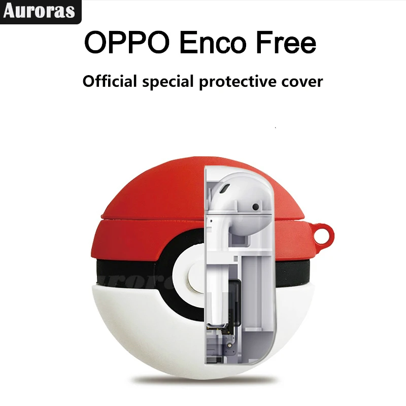 Чехол Auroras для OPPO Enco Free с мультяшным 3D шариком эльфа уникальные аксессуары