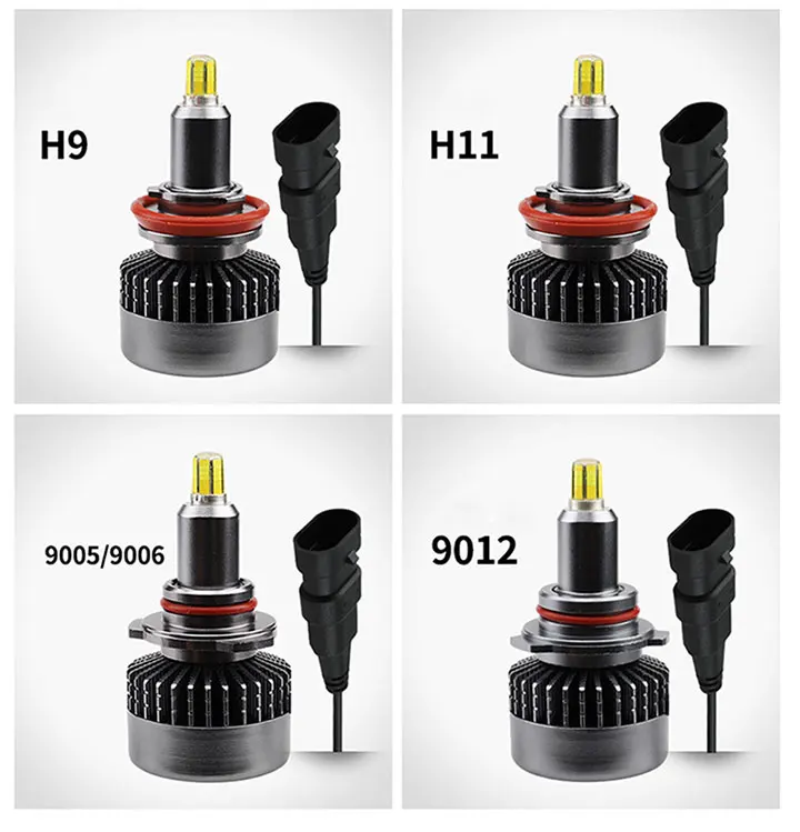 3D головной светильник светодиодный H7 H4 H11 H1 9005 hb3 9006 hb4 супер яркие фары авто 6 сторона 36 чип CANBUS светодиодная лампочка автомобильный светильник 6000k 110W