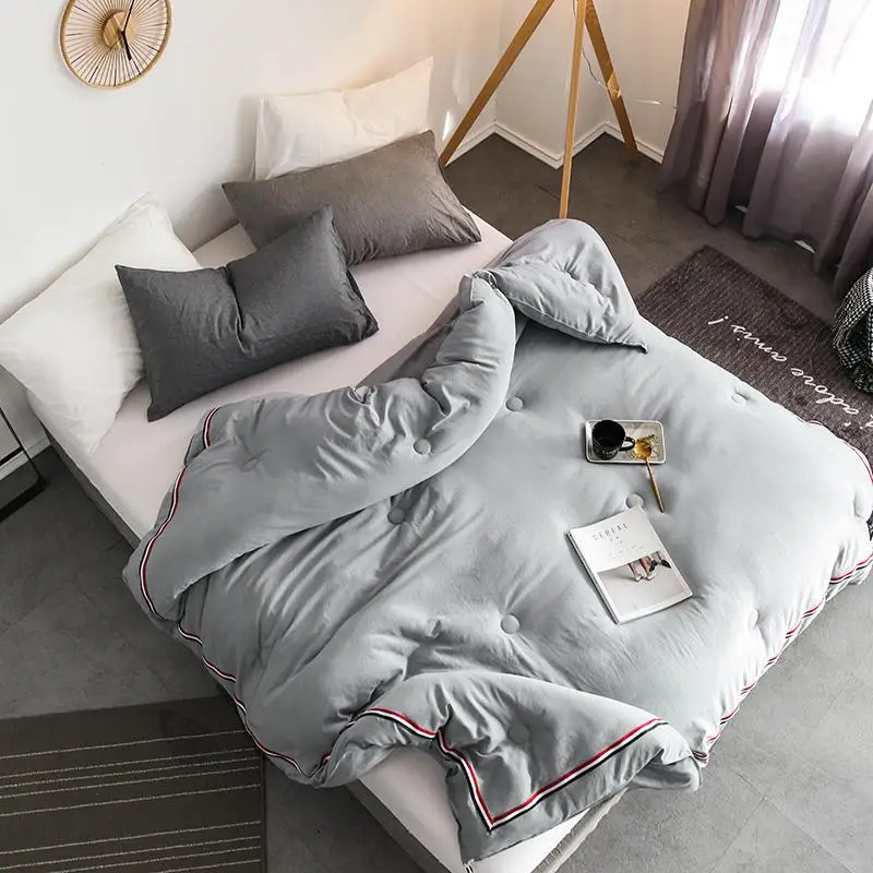 Source Manufacturers Graphene Heat Storage Blanket Functional Fever Winter Quilt Technology Sleeping Duvet CF - Цвет: Светло-зеленый