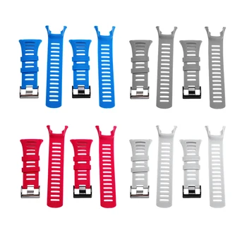 

24MM Rubber Watch Strap Replacement Wristband Silicone Watch Band With Stainless Steel Buckle Sport Watchband Watch Accessories