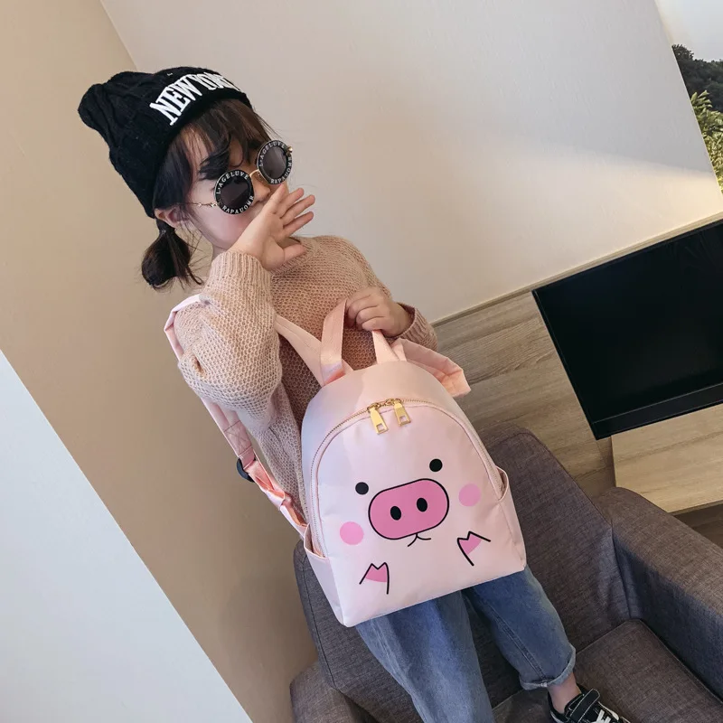 

2019 Pink Cute Children Fat Pig Backpack Korean-style inflooring wang Red INS-Style School Bag Fashion Mini Backpack