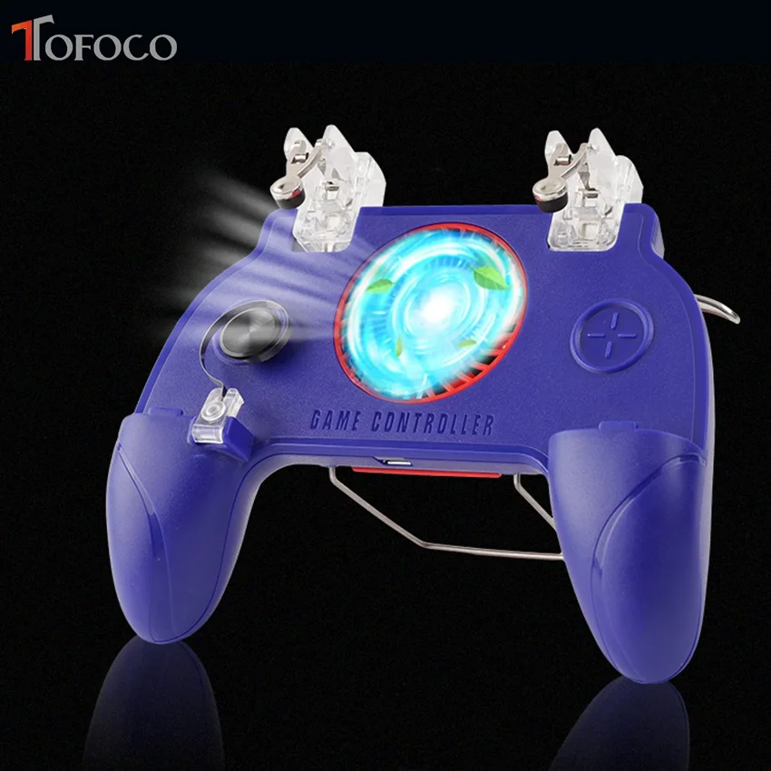 LX2 PUBG Mobile Controller l1 r1For Pubg Controller Gamepad For iphone Android Six 6 Finger Operati