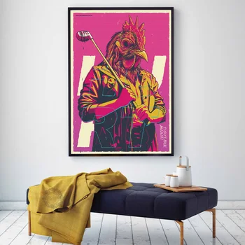 

Hotline Miami Poster Hot Game Posters and Prints Canvas Painting Wall Art Picture for Living Room Decoration quadro cuadros