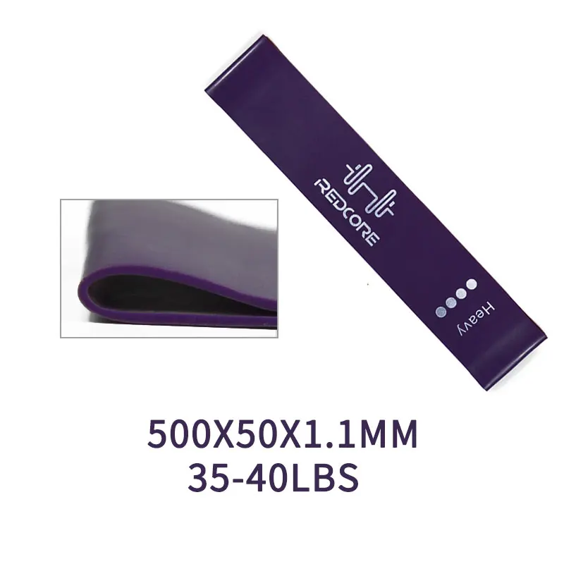 C Purple Heavy 6 уровневых резистентных лент для упражнений, для дома, тренажерного зала, йоги, фитнеса, из натурального латекса, подтягивающие силовые тренировочные ленты - Цвет: C Purple Heavy
