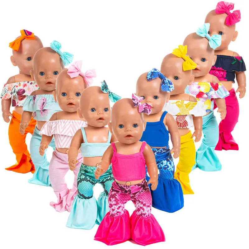 3pcs In 1, New Suits Wear Fit For 43cm Doll , Children Best Birthday