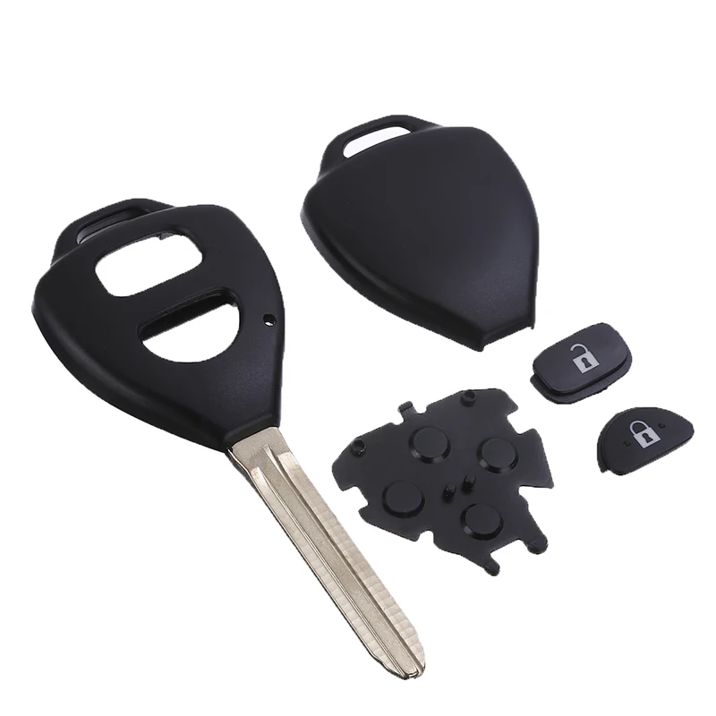 1pcs 2 Button Remote Key Fob Shell Case Replacement For Toyota Corolla Rav4 Hilux Yaris Echo Tarago NO LOGO Key Case