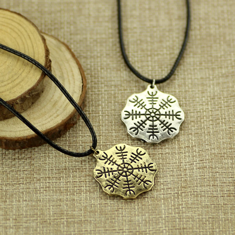 Цвета: Золотой/Серебряный в стиле норвежских викингов ожерелье миф амулет