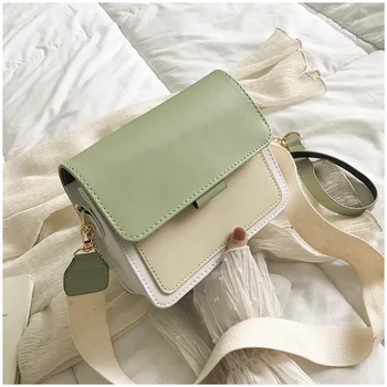 

Mini Lederen Crossbody Tassen Voor Vrouwen 2020 Groene Keten Schouder Tas Dame Reizen Portemonnees En Handtassen Cross Body Bag