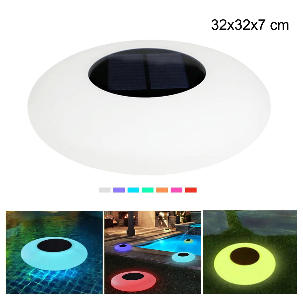 solar lights for sale Floating Pool Lights Solar Swimming Pool Light with 16 Color Changing Outdoor Solar Light Waterproof LED Lights for Patio, Pool best solar light for home Solar Lamps