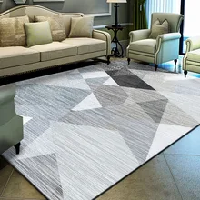 Скандинавский геометрический Коврик и коврики для гостиной, серый, белый, желтый, черный, спальня, большие коврики, диван, стол, стул, Противоскользящие коврики