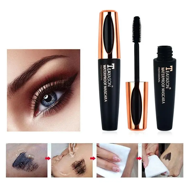 Silk Fiber Eyelash Mascara Extension Makeup Black Waterproof Lengthening mascara Volume Express false eyelashes cosmetic