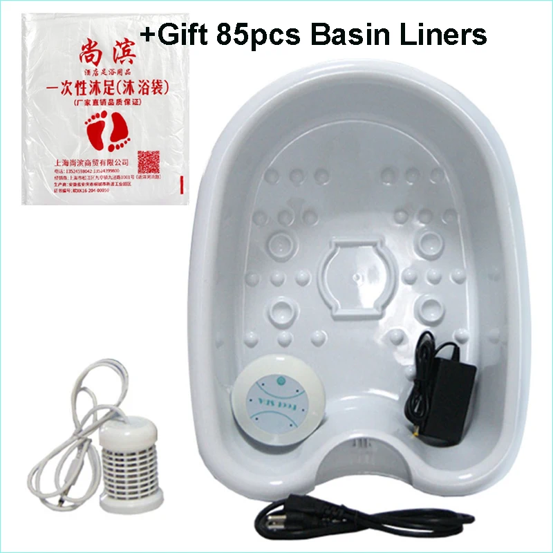 Ion Cleanse Detox Foot Spa With Plastic Foot Tub Bucket Foot Bath Detox  Device Ionic Detox Machine Add 85 Pcs Basin Liners - Foot Massage  Instrument - AliExpress