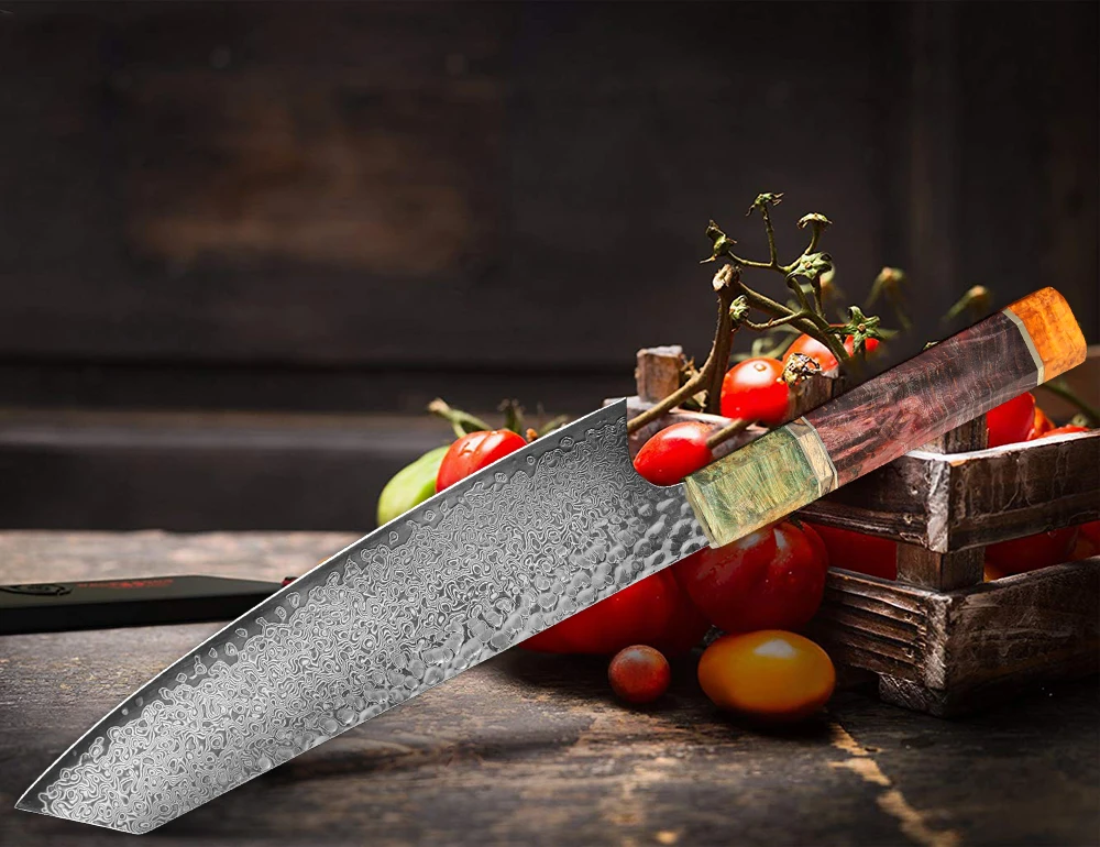 Hand Forged Sharp Damascus Kitchen Knives