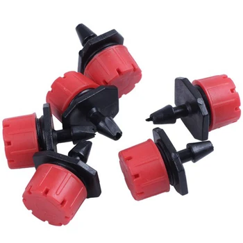 

Promotion! 300Pcs Adjustable Mini Drip Irrigation System Watering Sprinklers Anti-Clogging Emitter Dripper Red Garden Supplies