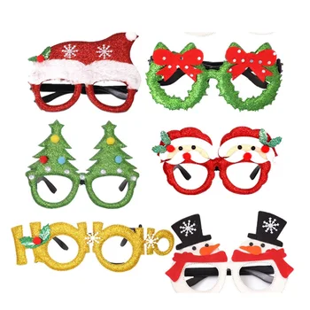 

Christmas Glasses in Party Decorations Adult children toys Santa Claus Snowman Christmas decorative Glasses