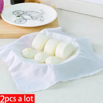

Kitchenware cotton yarn steamer cloth Nonstick steamed dumpling cloth steamer gauze breathable bamboo steaming buns head pad