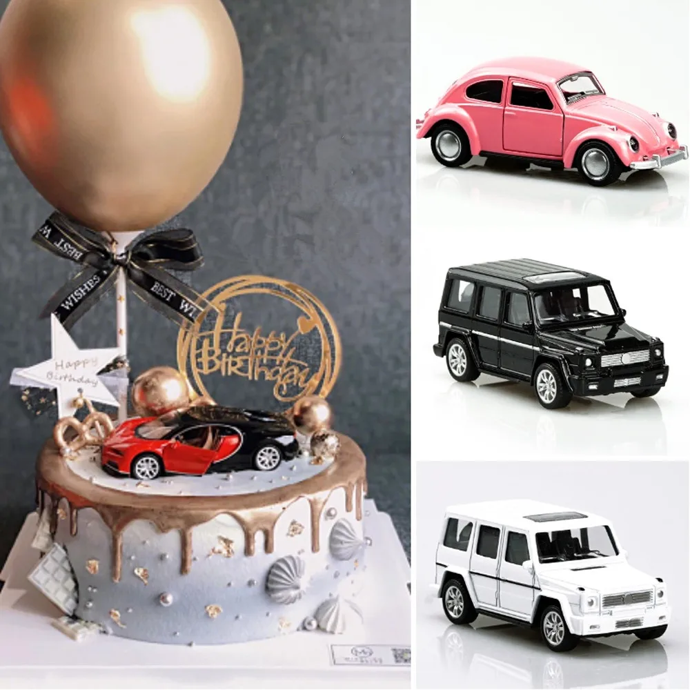 Автомобиль торт Топпер украшения для дня рождения Дети пластмассовая игрушка транспортных средств городской стиль внедорожник игрушечные машины торты украшения инструменты