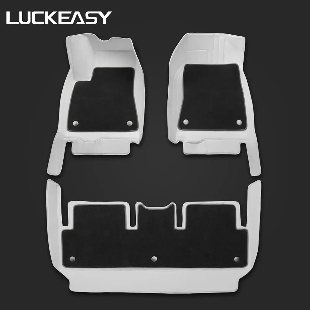 LUCKEASY для Tesla модель 3- автомобиль из микрофибры КОВРИКИ для накладный ресниц, 3 шт./компл