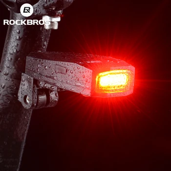 

ROCKBROS Bike Light Waterproof Anti Theft Smart Taillight Burglar Alarm Wireless RemoteControl 120Db Red Safe Bicycle Rear Light
