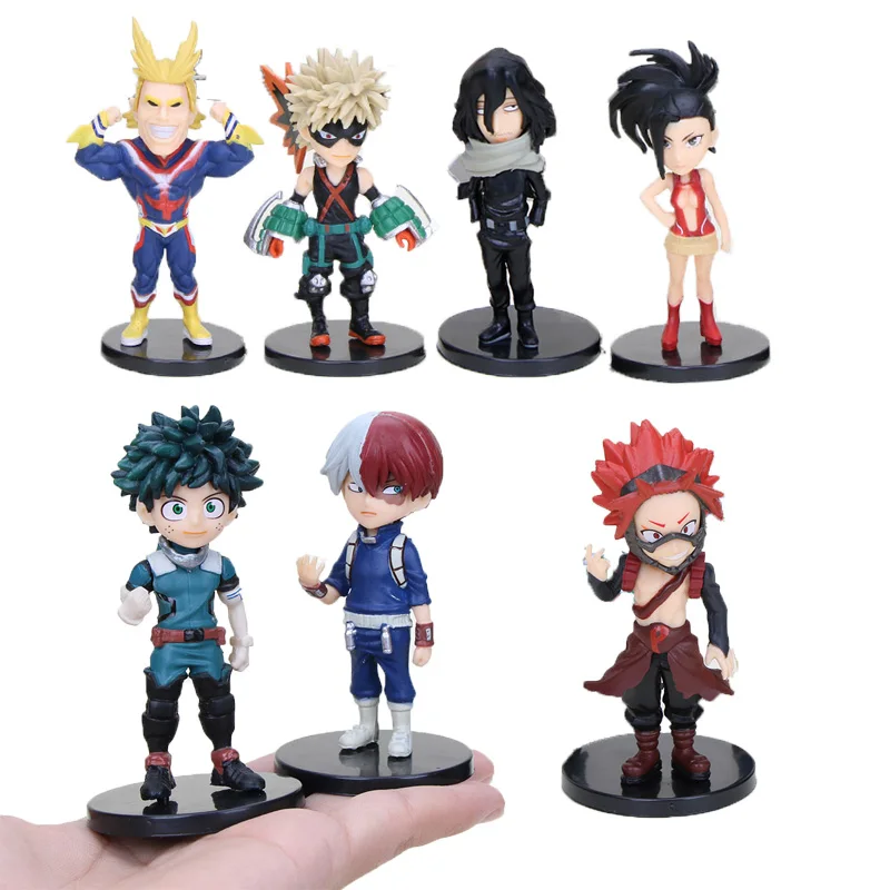 

9 шт./компл. фигурка героя моя геройская Академия аниме Моя геройская Академия экшн-модель Lzuku Shouto Todoroki Bakugou ПВХ Фигурки игрушки