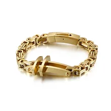 Новые ювелирные изделия мужской браслет простой классический крест 316 браслет из нержавеющей стали