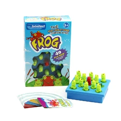 Frog Peg Solitaire Brain Logic Jogo Puzzle Box Jeu Educatif Enfant Brinquedos Infantis Para Meninas Meninos 2 4 5 6 7 Anos