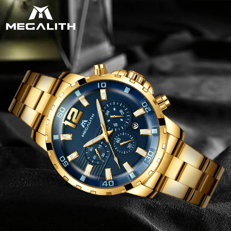 Часы MEGALITH мужские армейские водонепроницаемые кварцевые|Кварцевые часы| |