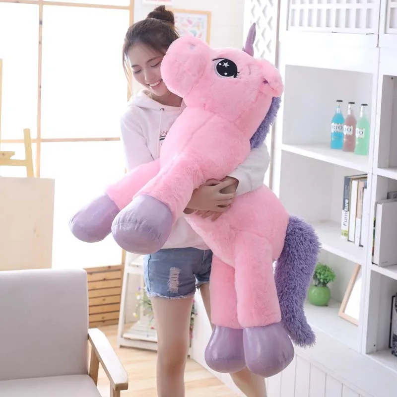 Unicorn Plush Toy Giant Stuffed&Plush Animal Pillow Cushion Appease Soft Stuffed Unicorn Doll Animal Horse Toys for Children