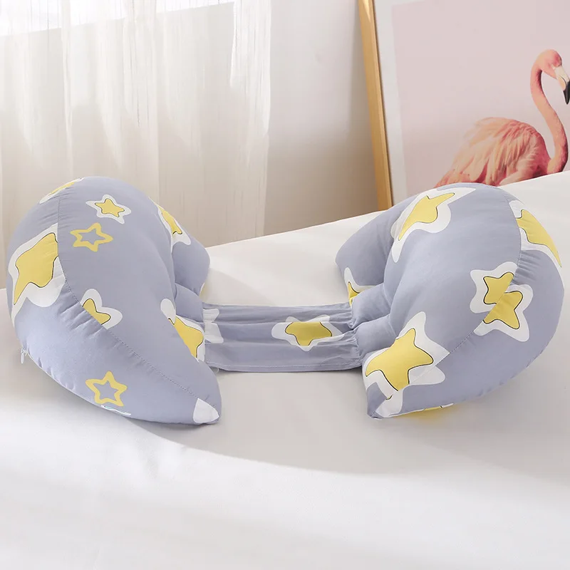 Подушка для беременных поясная u-образная Подушка для сна для беременных поясная подушка для кровати путешествия PW15 хлопок цветочный принт с короной - Цвет: Star
