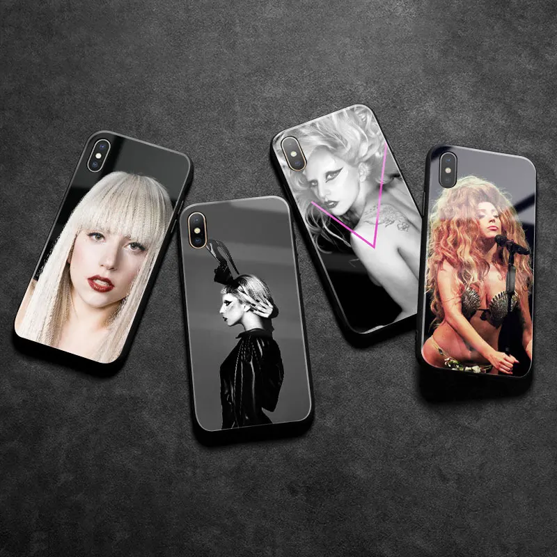Модный глянцевый чехол для телефона Lady JOANNE gaga из закаленного стекла apple iPhone SE 6 6s 7 8
