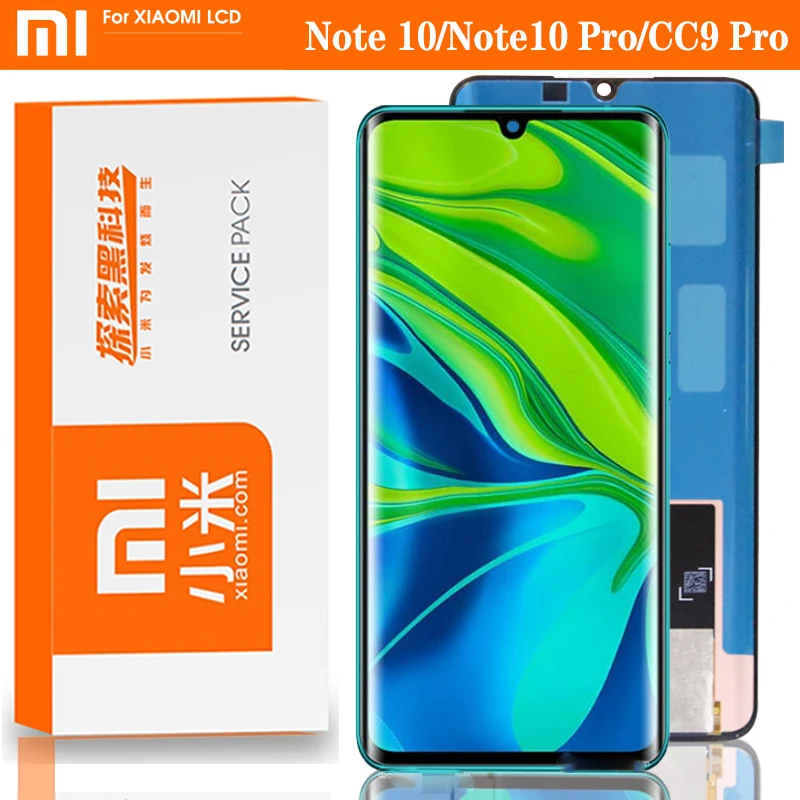 DHL 10 шт./лот 6 47 &quotSuper Amoled дисплей для XiaoMi Mi Note Pro CC9 сенсорный дигитайзер в сборе