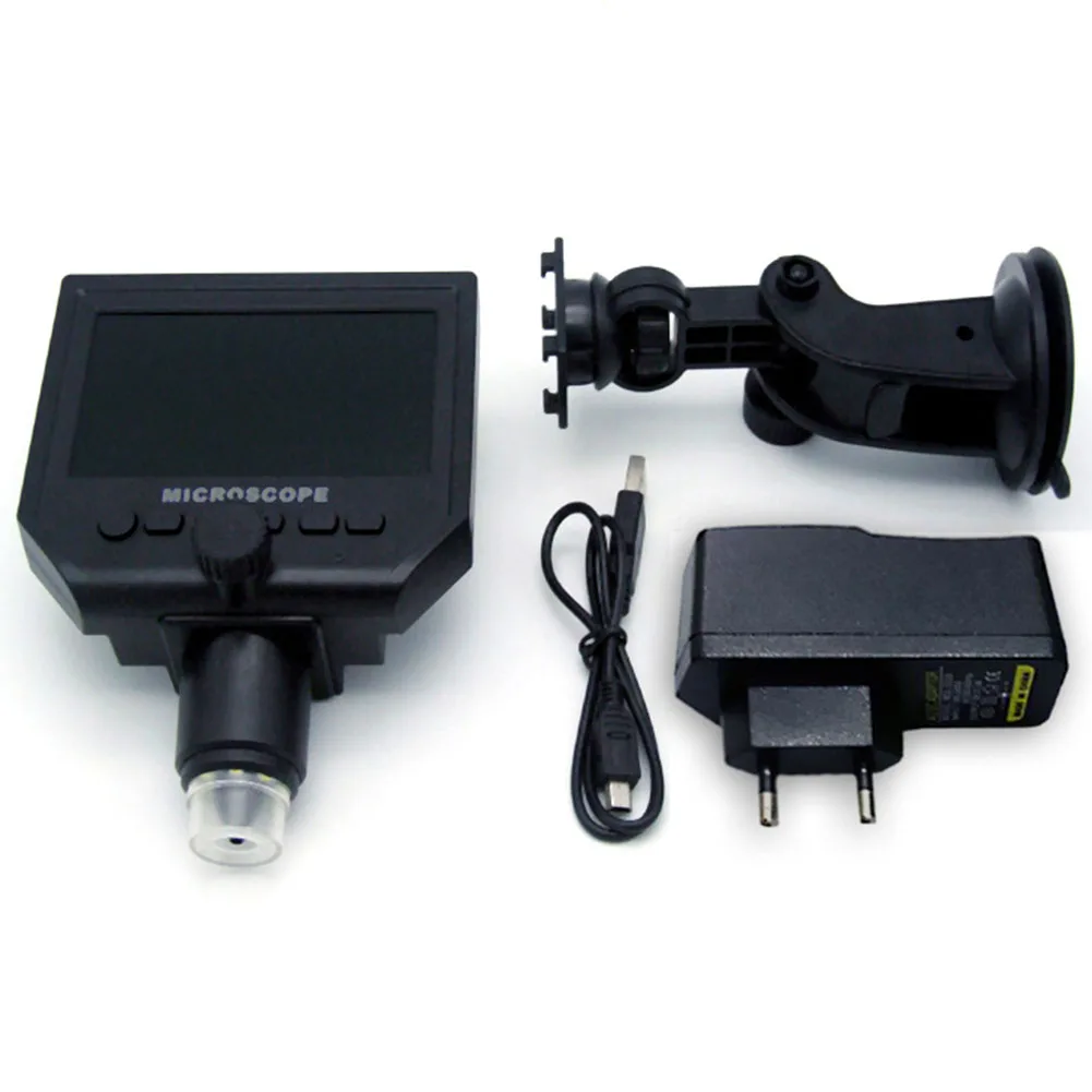 

4.3inch LCD Display Portable Durable 1-600X Digital Stand Magnifier Adjustable Microscope Continuous
