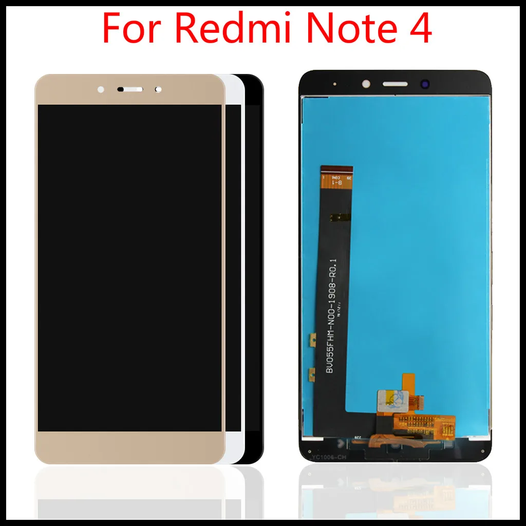 Высокое качество для Redmi версия 4 ЖК дисплей и сенсорный экран с рамкой Xiaomi Note