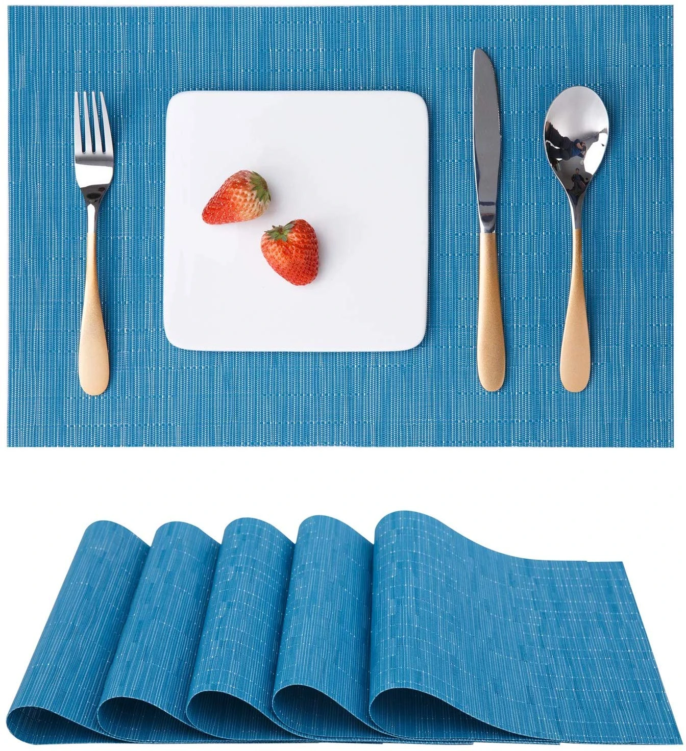 Homcomodar Table Mats Washable PVC Dining Place Mats Non-slip Heat-resistant Vinyl Placemats Set of 6 Coffee Homcomodar Table Mats Washable PVC Dining Place Mats Non-slip Heat-resistant Vinyl Placemats Set of 6 Coffee