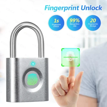 

KERUI P3 Mini Anti-theft Intelligent Smart Security Fingerprint Padlock Suitcase Luggage Door Electric Electronic Lock Keyless