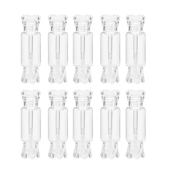

10pcs Candy Shape Empty Lip Gloss Tube Lovely Plastic Lip Balm Container DIY Lipstick Samples Tube Dispenser Cosmetic Tool