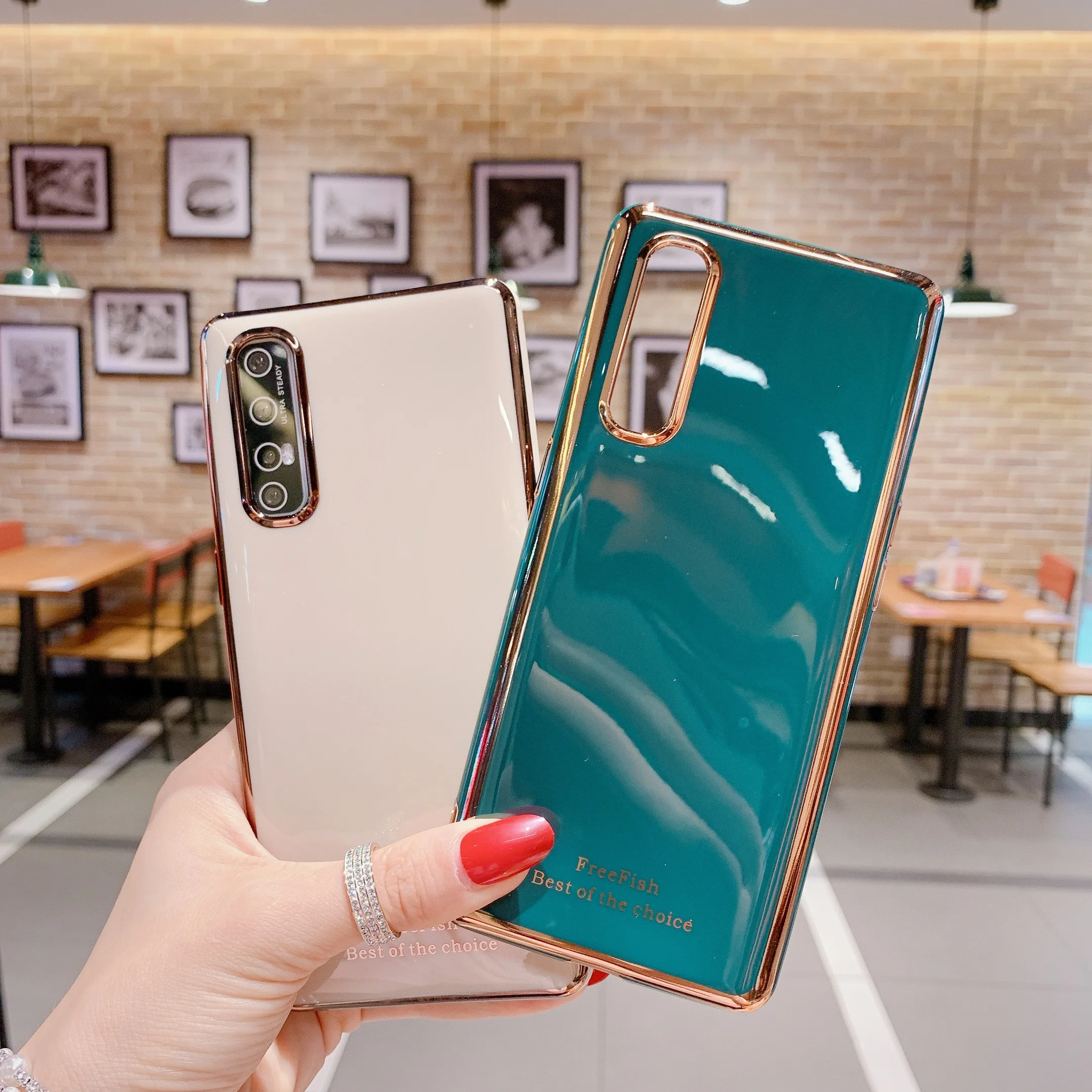 For Oppo Reno2 Z Reno 2Z 2F 2 3 Pro Case Realme X2 X50 A5 A9 A7x A8 Shockproof Soft TPU Solid Phone Bumper Back Cover | Мобильные