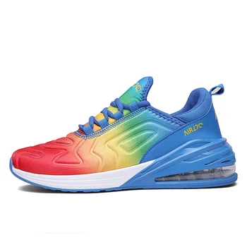 

Spring New Fashion Rainbow Men Sneakers Air Running Trainer Shoes for Couples Flag Printed Air Cushion Original Sport Shoes Men