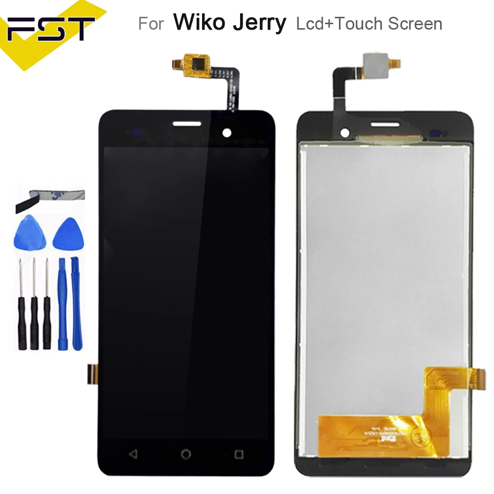 Для Wiko jerry/Jerry 2/Jerry 3/Jerry 4 ЖК-дисплей с кодирующий преобразователь сенсорного экрана в сборе Запчасти+ Инструменты+ клей