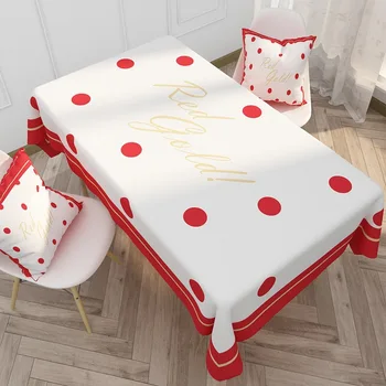 

Christmas tablecloth Rectangular tablecloths Dot pattern Table cover New year's tablecloth waterproof tablecloth