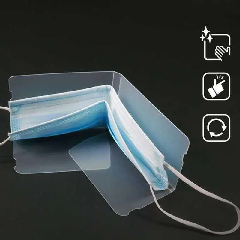 

10pcs Mask Storage Clip Foldable Storage Manager Portable Mask Holder Mask Folder MASK Storage organizer home Clip Holder