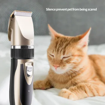 

Pet Hair Clipper Set Hair Trimming Grooming Triller Shaver Cordless Clipper Set Low Noise Trimmer Standard